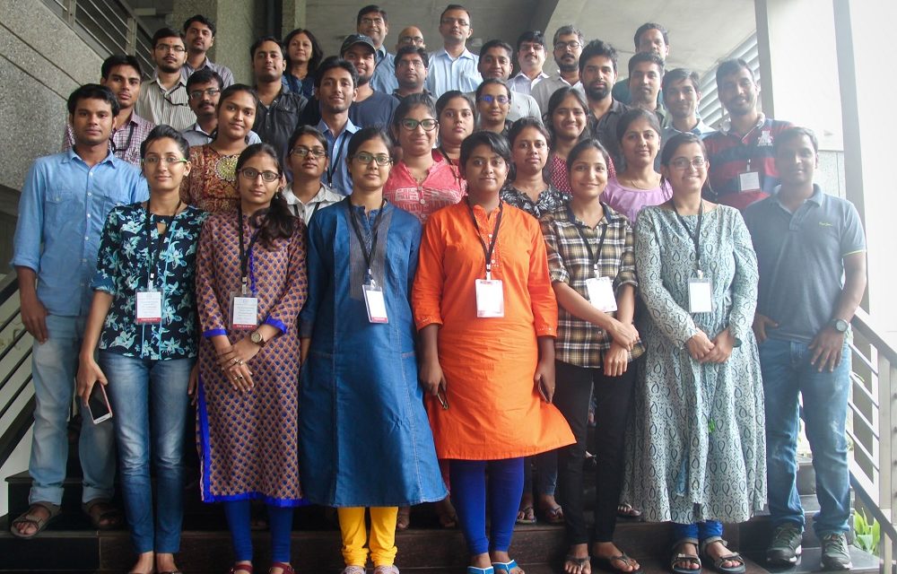 Students learn concepts of electrochemistry at IITGN
