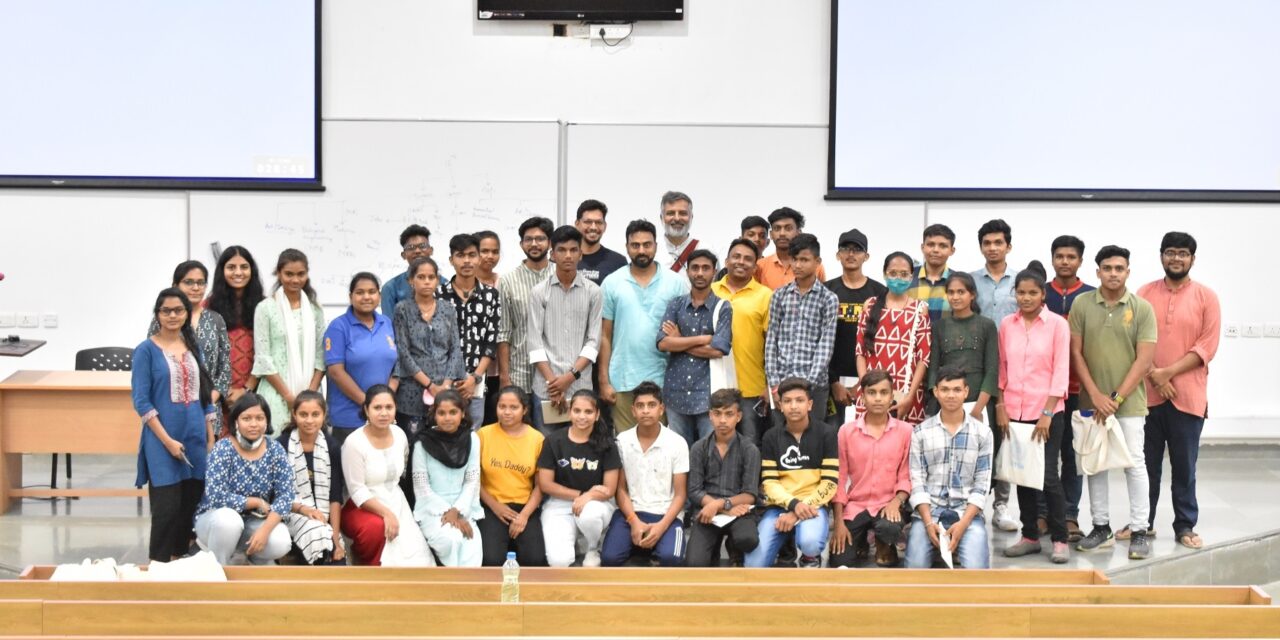 IITGN organised a three-day exposure camp for higher secondary and undergraduate students from a rural tribal district of Gujarat