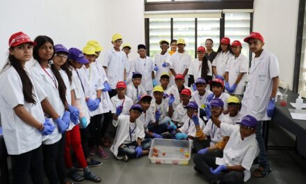 School students from grassroots level performed Chemistry experiments at IIT Gandhinagar