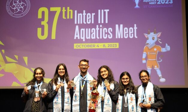 IIT Gandhinagar emerges as the highest medal winner during the 37th Inter IIT Aquatics Meet 2023