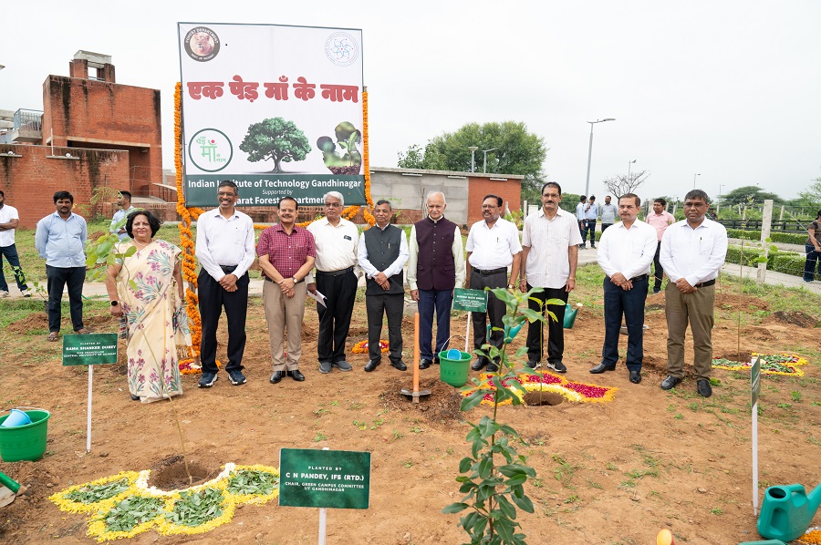 IIT Gandhinagar Enhances Campus Greenery with ‘EK PED MA KE NAM’ Initiative