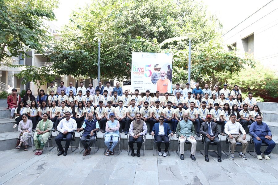 IITGN hosts Flag-Off Ceremony of ‘Yuva Sangam – Phase V’