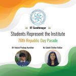 IIT Gandhinagar Students Represent the Institute at 76th Republic Day Parade