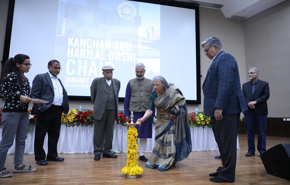 Kanchan & Harilal Doshi Chair established at IITGN