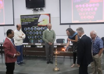 Inauguration of the conference by lighting the lamp