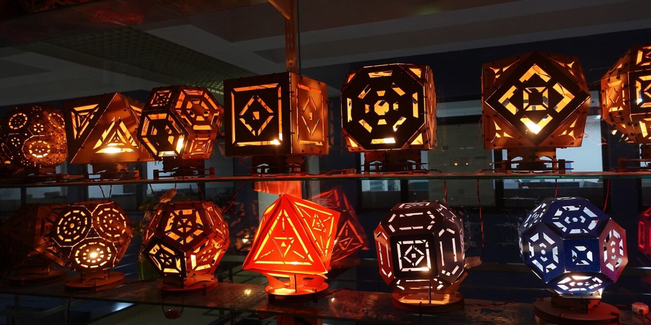 CCL-IITGN combines art and Maths – Launches Cubical Diwali Lamps series