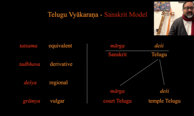 “One cannot talk about Telugu literature without talking about Sanskrit”- Prof Srinivas Reddy