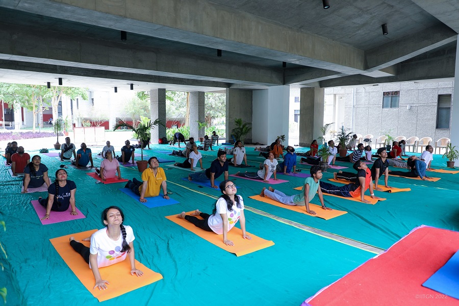 IITGN celebrated the 8th International Day of Yoga with a range of activities