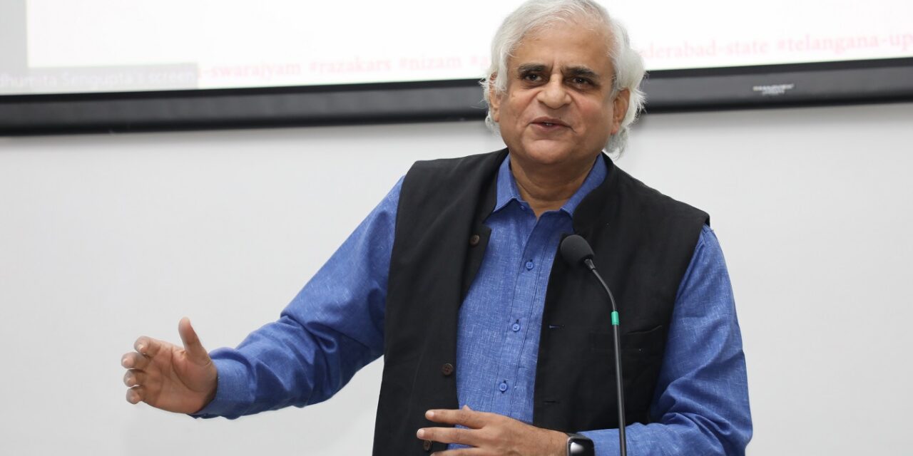 “We need to recognise and celebrate the unsung foot soldiers of the Indian freedom struggle when they are still around” – noted journalist and author Prof P Sainath at IITGN