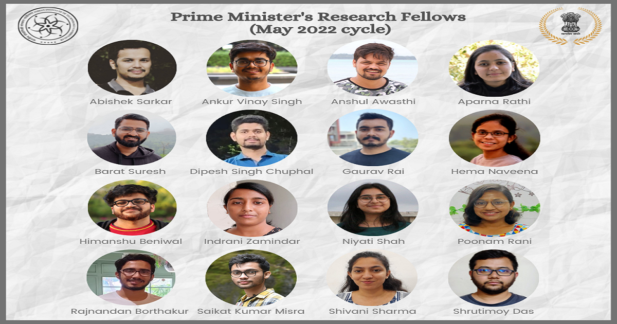 16 PhD scholars from IITGN selected for Prime Minister’s Research Fellowship in May 2022 Cycle