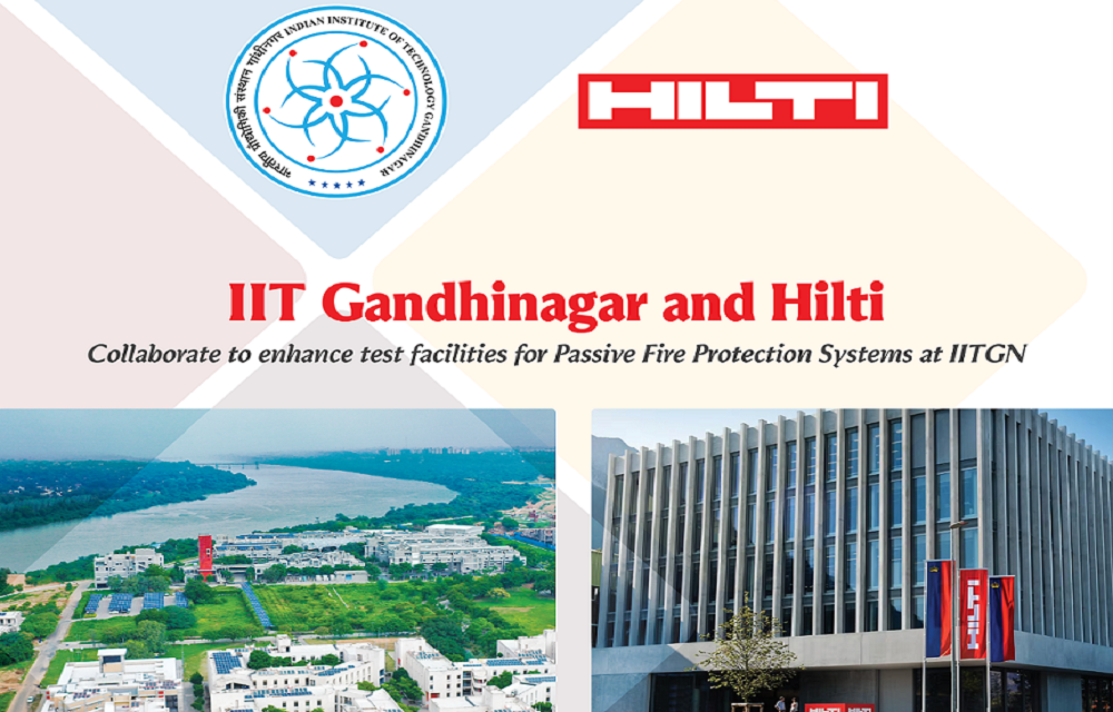 IIT Gandhinagar and HILTI join hands to enhance test facilities for Passive Fire Protection Systems