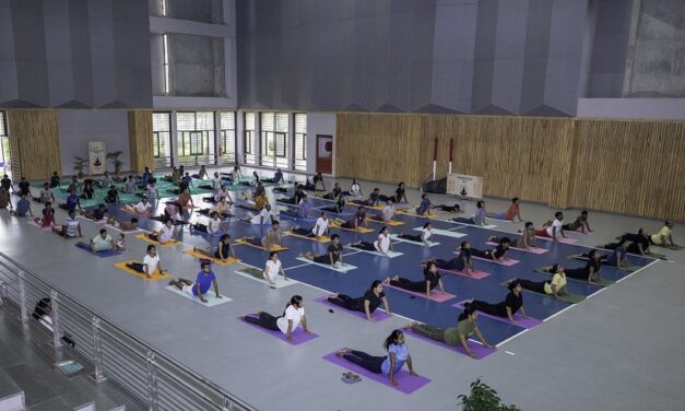 IIT Gandhinagar community celebrated the 9th International Day of Yoga