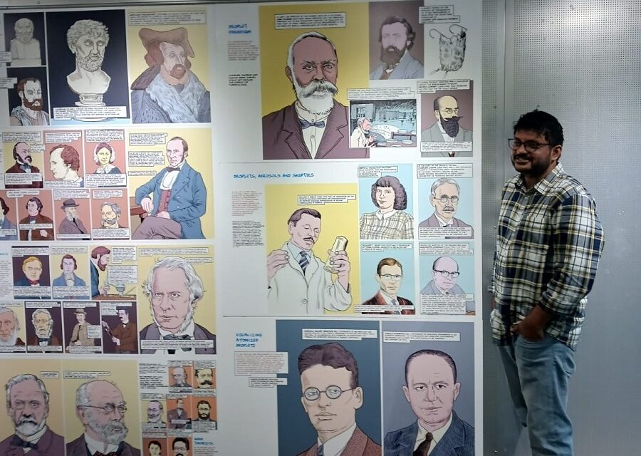 IITGN’s Artist-in-Residence’s collaborative work of comics and visual narratives on infectious disease transmission’s history exhibited at MIT