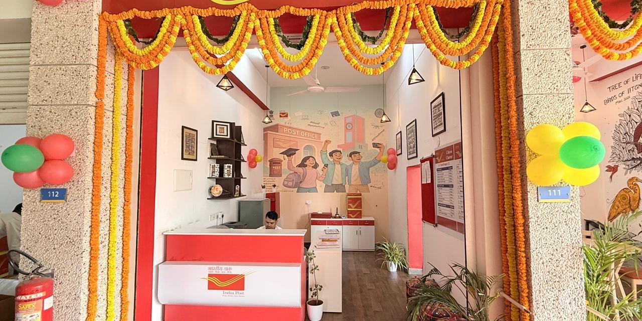 IIT Gandhinagar Unveils Gujarat’s First Gen-Z Themed Post Office Under India Post Modernization Drive